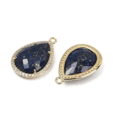 Dyed Natural Lapis Lazuli Faceted Pendants G-I382-05G-07-1