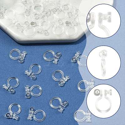 Resin Clip-on Earring Findings X1-FIND-H046-12-01-1