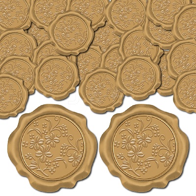 100Pcs Adhesive Wax Seal Stickers DIY-CP0010-70B-1
