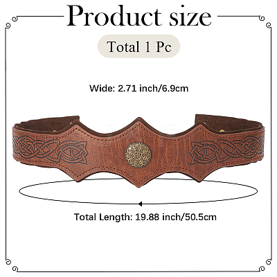 PU with Alloy and Iron Headring AJEW-WH20080-31B-1