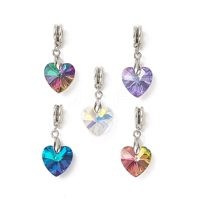 Glass European Dangle Charms PALLOY-TA00010-1