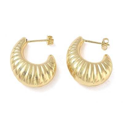 Brass Stud Earrings for Women KK-CBAD851-12G-1