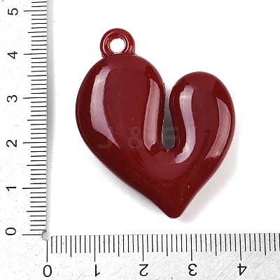 Opaque Acrylic Enamel Pendants OACR-B036-12D-1
