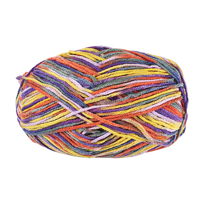 Polyester Fibers Knitting Yarn DIY-TADJ0002-005M-1