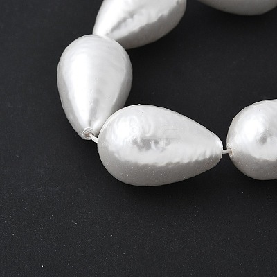 Electroplated Shell Pearl Beads Strands BSHE-F013-13-02-1