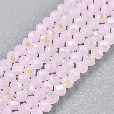 Electroplate Glass Beads Strands EGLA-A044-J2mm-L02-1