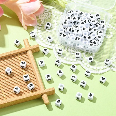 Opaque Acrylic Beads MACR-YW0002-25-1