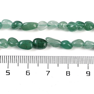 Natural Green Aventurine Beads Strands G-P497-01B-20-1