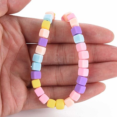 Handmade Polymer Clay Beads Strands CLAY-T020-09F-1