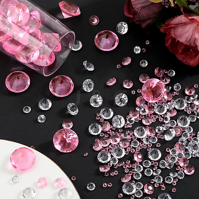 1100Pcs Acrylic Rhinestone Pointed Back Cabochons GACR-SP0001-05C-1