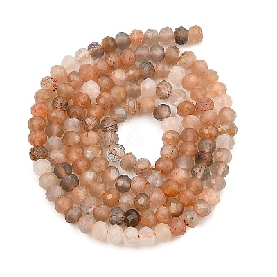 Natural Multi-Moonstone Beads Strands G-K376-B10-02-1