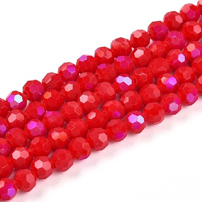 Opaque Glass Beads Strands EGLA-A035-P4mm-L03-1
