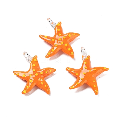 Three-Dimensional Handmade Lampwork Pendants LAMP-D020-01A-1