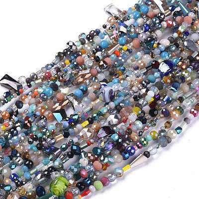 Glass Beads Strands X-GLAA-I043-02-1