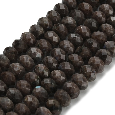 Natural Coffee Jasper Beads Strands G-Z111-A52-1
