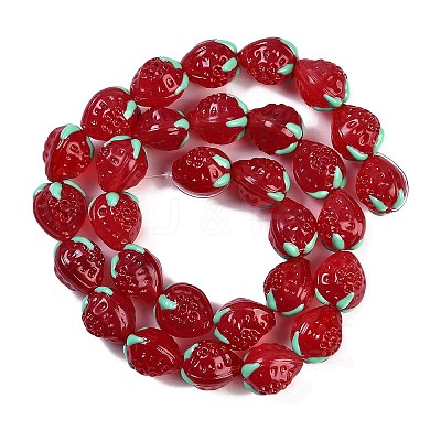Handmade Lampwork Beads Strand LAMP-I027-10E-1