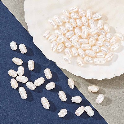 3 Strands Natural Cultured Freshwater Pearl Beads Strands PEAR-NB0002-25-1