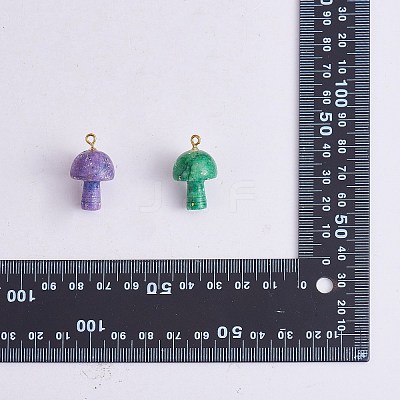7Pcs 7 Colors Natural Quartz Pendants G-SZ0002-21-1