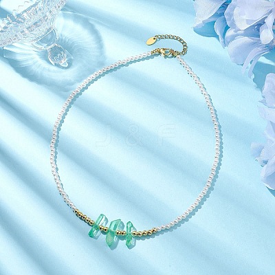 ABS Plastic Imitation Pearl Beaded Necklaces NJEW-JN04859-02-1