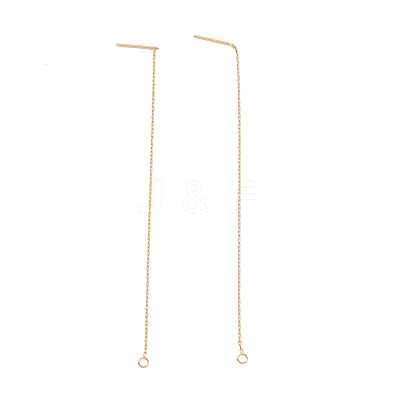 Ion Plating(IP) 304 Stainless Steel Stud Earring Finding STAS-E161-06G-1