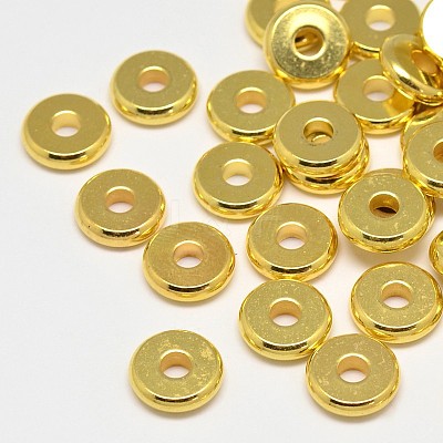 Brass Spacer Beads KK-E357-7mm-G-1