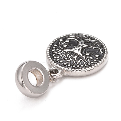 304 Stainless Steel European Dangle Charms STAS-I194-11P-1