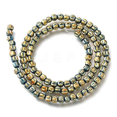 Electroplated Synthetic Non-magnetic Hematite Beads Strands G-C154-A01-01I-1