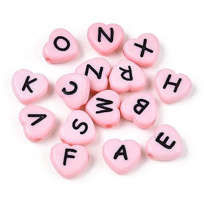 Horizontal Hole Opaque Acrylic Beads X-SACR-Q126-04D-1