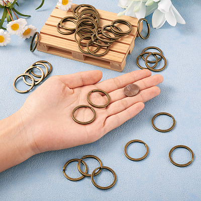 Alloy Split Key Rings LS-PALLOY-TAC0001-01A-AB-1