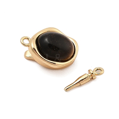 Brass Box Clasps KK-C075-13G-01-1