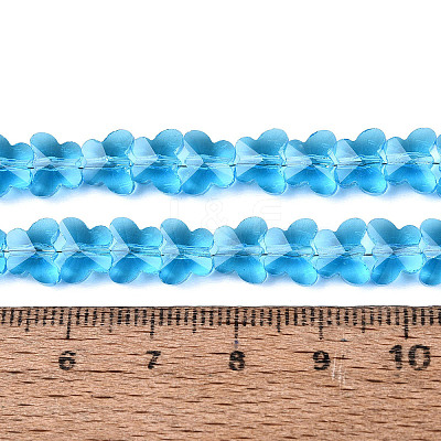 Transparent Glass Beads Strands GLAA-Q118-01A-B04-1