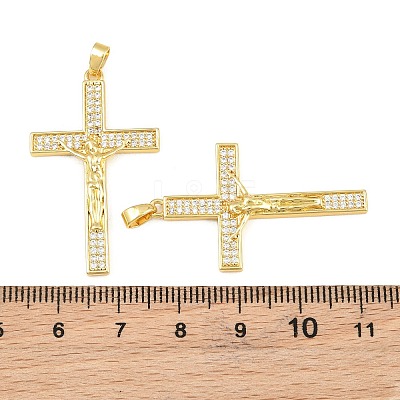 Easter Brass Micro Pave Clear Cubic Zirconia Pendants CU-CBABDE1-03G-1