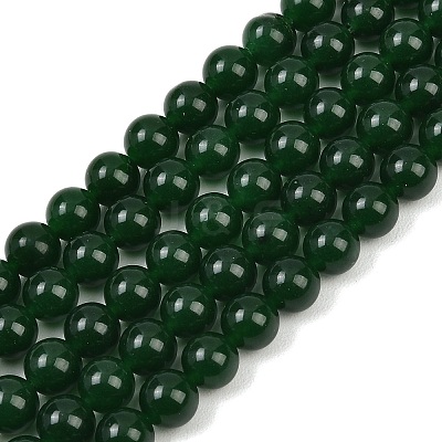 Dyed Natural White Jade Imitation Malaysia Jade Beads Strands G-C270-B01-8mm-1