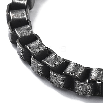 316 Surgical Stainless Steel Box Chain Bracelets with Magnetic Clasps BJEW-Q349-06B-03-1