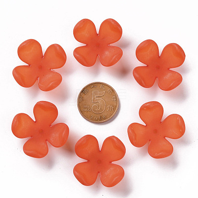 Frosted Acrylic Bead Caps MACR-S371-06A-726-1