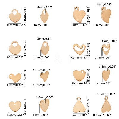 304 Stainless Steel Charms STAS-UN0014-74G-1
