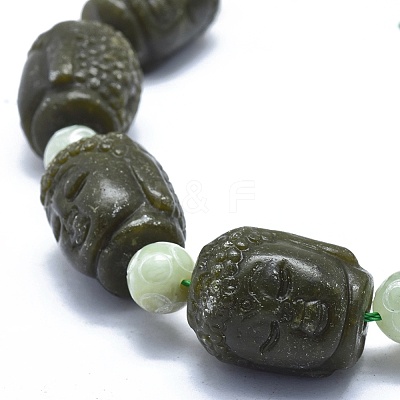 Natural Xiuyan Jade Beads Strands G-O179-D01-1