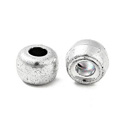 Plated Acrylic European Beads MACR-ZX016-B02-1