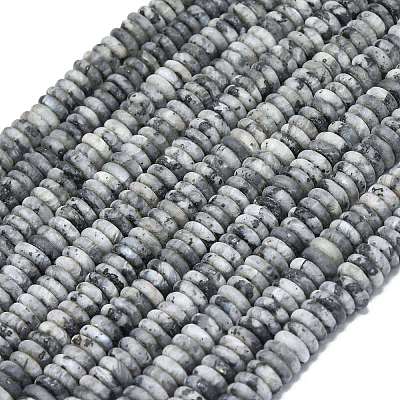 Frosted Natural Larvikite Beads Strands G-K389-C38-01-1