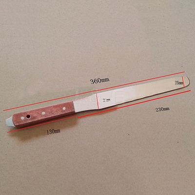 Steel Spatula Painting Knife with Wood Handle DRAW-PW0003-35-1