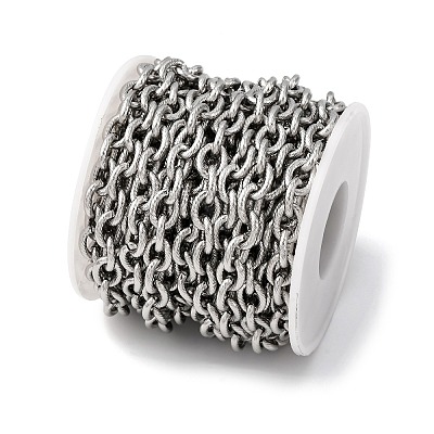 304 Stainless Steel Textured Cable Chains CHS-K023-06P-1