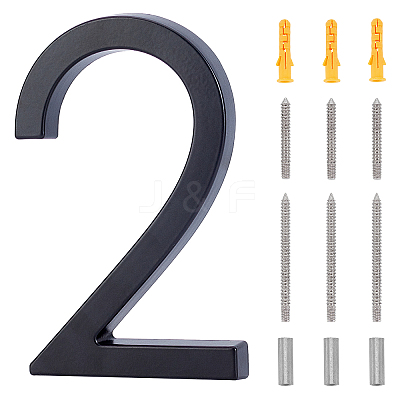 Zinc Alloy House Number FIND-WH0064-99-2-1