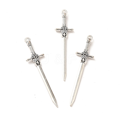 Tibetan Style Alloy Pendants TIBE-B001-37AS-1