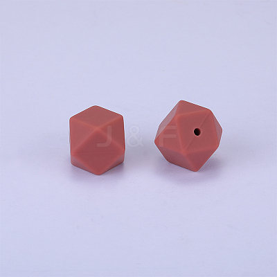 Hexagonal Silicone Beads SI-JX0020A-79-1