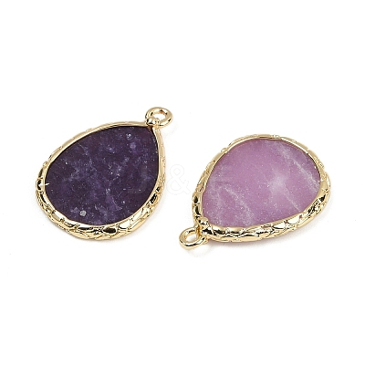 Natural Lepidolite Pendants G-K347-08G-02-1