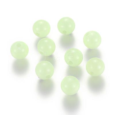 Luminous Acrylic Round Beads X-LACR-R002-6mm-01-1