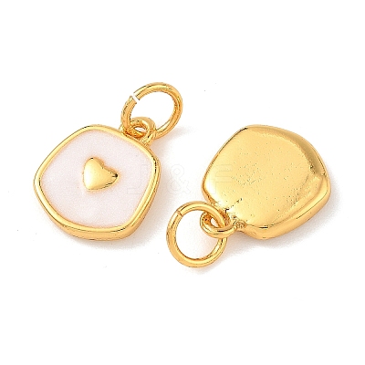 Brass Enamel Pendants KK-K364-25B-02-1
