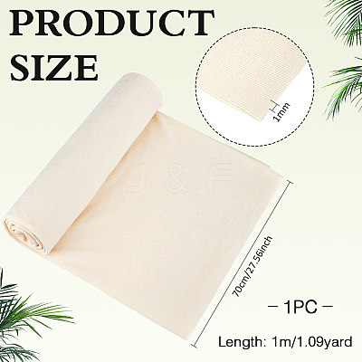 Cotton Ribbed Knit Fabric DIY-WH0622-769C-1
