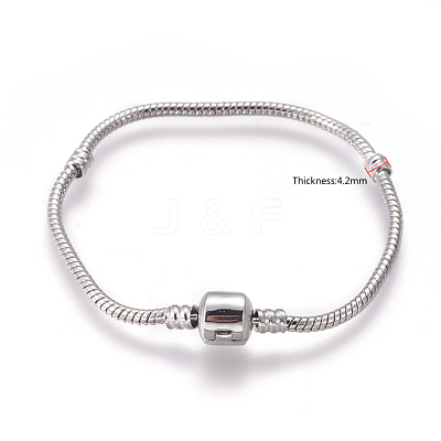 Brass European Style Bracelets Making PPJ004Y-1