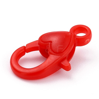 Plastic Lobster Claw Clasps PALLOY-F017-01C-1